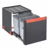 Franke Poubelle Sous évier Cube 40, 2 Bacs 14 + 14 Litres 015627