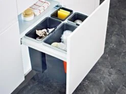 Franke Poubelle Tri Sélectif - Poubelle Encastrable Garbo 60-3 121.0200.680 -Franke d0a6bf32e69cdd6a405a1255