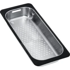 Franke Accessoires - Bac D&apos;égouttement Pour Les éviers, 183x433x64 Mm, Inox / Plastique Noir 112.0175.520