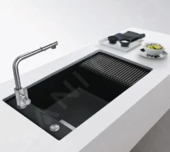 Franke Fresno - Évier En Fragranit FSG 211, 860x458 Mm, Onyx 135.0539.538 -Franke d885c0bc4274a1241f78ff16