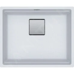 Franke Kubus 2 - Évier En Fragranit KNG 110-52, 560x460 Mm, Blanc Artic 125.0641.421