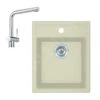 Franke Colonnes - Ensemble De Cuisine T50, évier En Tectonite SID 610-40 Et Mitigeur Samoa, Beige / Chrome 143.0675.707 -Franke de0017e194c82dec3c265ece