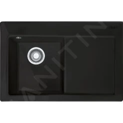 Franke Mythos - Évier En Céramique MTK 611-78/2, 780x510 Mm, Anthrazit Matt 124.0433.447