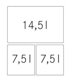 Franke Poubelle Tri Sélectif - Poubelle Encastrable Easysort 450-1-2 121.0494.150 -Franke ee5554f653658d7008bd4a80