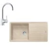 Franke Colonnes - Ensemble De Cuisine G134, évier En Fragranit BFG 611 Et Mitigeur FC 650.031, Sahara / Chrome 114.0510.308 -Franke f1fcbf5e35b41fb6de3c747e