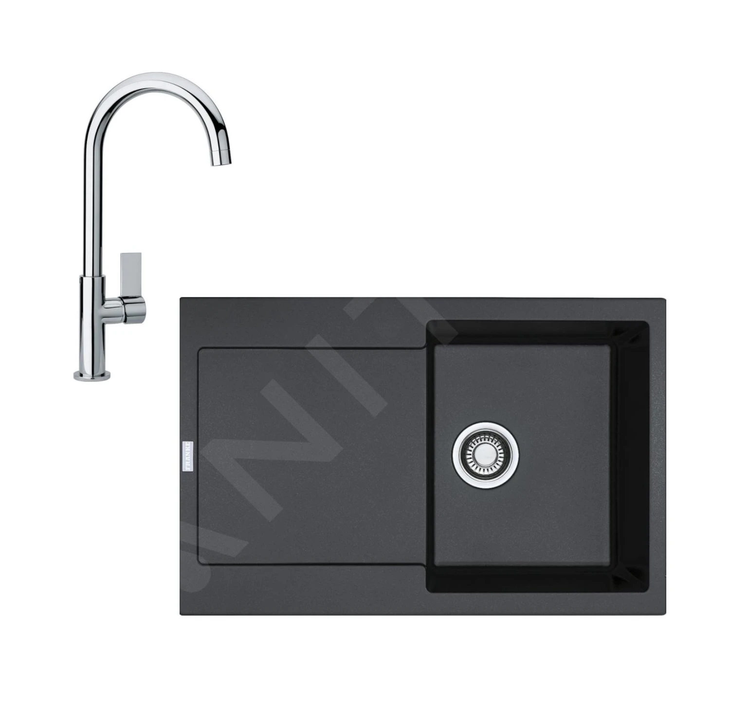 Franke Colonnes - Ensemble De Cuisine G167, évier En Fragranit MRG 611 Et Mitigeur FP 0408.031, Onyx / Chrome 114.0587.941 3 Franke Colonnes - Ensemble De Cuisine G167, évier En Fragranit MRG 611 Et Mitigeur FP 0408.031, Onyx / Chrome 114.0587.941