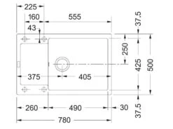 Franke Maris - Évier En Fragranit MRG 611-78 BB, 780x500 Mm, Avoine 114.0363.188 -Franke f78616122f015b48bd5c2e26 1