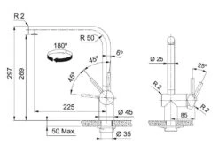 Franke Atlas Neo - Mitigeur D&apos;évier FC 3834.503, Anthracite 115.0628.207 -Franke fbcab297b28e0452e5e412f8