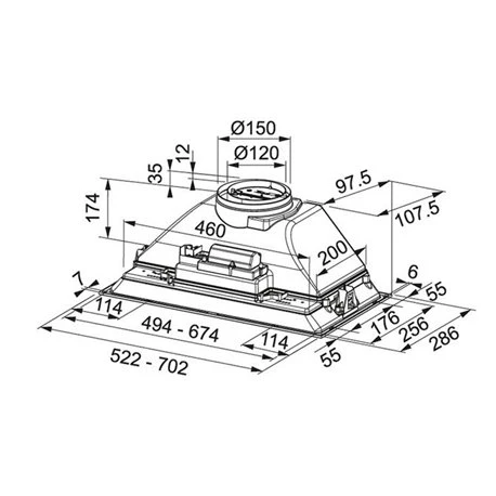 Franke Groupe Aspirant FBI Avec Moteur 270 M3/h, 72 Cm 764766 4 Franke Groupe Aspirant FBI Avec Moteur 270 M3/h, 72 Cm 764766 – Image 3