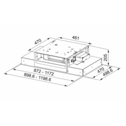 Franke Hotte De Plafond Maris Inox/verre Blanc 90 Cm 222999 -Franke hotte de plafond maris inox verre blanc 90 cm 222999 2
