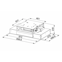 Franke Hotte De Plafond Mythos Inox/verre Blanc 90 Cm 223064 -Franke hotte de plafond mythos inox verre blanc 90 cm 223064 4