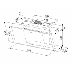Franke Hotte Inclinée Mythos AirHub Noir 90 Cm 221473 -Franke hotte inclinee mythos airhub noir 90 cm 221473 4