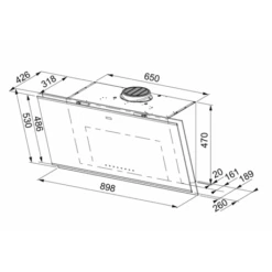 Franke Hotte Inclinée Mythos Pro Noir, Profils Inox 90 Cm 233469 -Franke hotte inclinee mythos pro noir profils inox 90 cm 233469 2