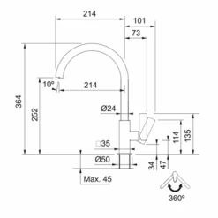 Franke Mitigeur Cuisine Maris Neo A Bec Chrome 451260 -Franke maris neo 451260 mitigeur a bec chrome 3