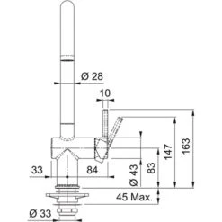 Franke Mitigeur Cuisine Active J à Bec Blanc Mat 056556 -Franke mitigeur cuisine active j a bec blanc mat 3