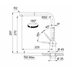 Franke Mitigeur Cuisine Atlas Neo Douchette Monojet Reflet D'Or 230536 -Franke mitigeur cuisine atlas neo douchette monojet reflet d or 230536 1