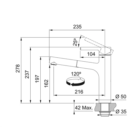 Franke Mitigeur Cuisine Centro à Douchette Chrome 767019 4 Franke Mitigeur Cuisine Centro à Douchette Chrome 767019 – Image 2