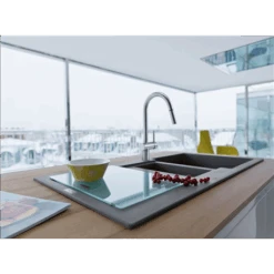 Franke Mitigeur Cuisine Leda Neo à Douchette Inox 728812 -Franke mitigeur cuisine leda neo a douchette inox 728812 1