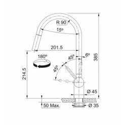 Franke Mitigeur Cuisine Leda Neo à Douchette Inox 728812 -Franke mitigeur cuisine leda neo a douchette inox 728812 4