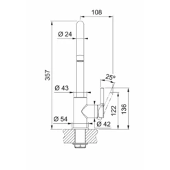 Franke Mitigeur Cuisine Lina J à Bec Chrome 294576 -Franke mitigeur cuisine lina j a bec chrome 294576 4