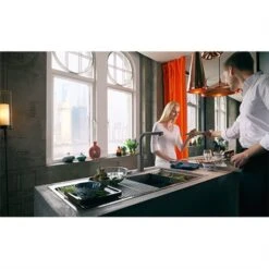 Franke Mitigeur Cuisine Mythos Inox Noir Douchette Monojet 552660 -Franke mythos 552660 inox noir douchette monojet 4