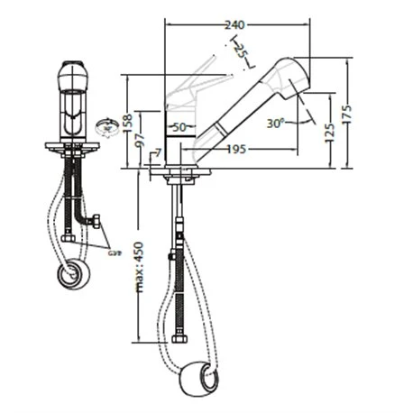 Franke Mitigeur Cuisine Novara Plus Café Crème 826581 4 Franke Mitigeur Cuisine Novara Plus Café Crème 826581 – Image 2