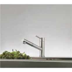 Franke -Franke orbit 650564 mitigeur a douchette monojet extractible inox 1