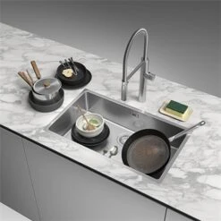 Franke Mitigeur Cuisine Pescara 360° Semi-Pro Chromé H 460 Mm 695231 -Franke pescara 360 695231 douchette 360 chrome 5