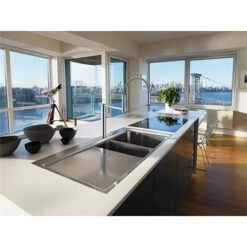 Franke Mitigeur Cuisine Pescara 360° Semi-Pro Chromé H 460 Mm 695231 -Franke pescara 360 695231 douchette 360 chrome 6