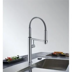 Franke Mitigeur Cuisine Pescara 360° Semi-Pro Chromé H 460 Mm 695231 -Franke pescara 360 695231 douchette 360 chrome 7