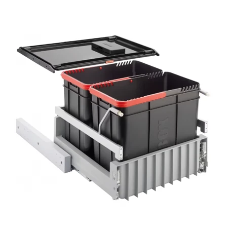 Franke Poubelle Sous évier Sorter Duo 45, 2 Bacs 44 Litres 414031 3 Franke Poubelle Sous évier Sorter Duo 45, 2 Bacs 44 Litres 414031