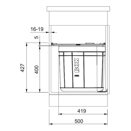 Franke Poubelle Sous évier Sorter Solo 600, 1 Bac 40 Litres 160197 4 Franke Poubelle Sous évier Sorter Solo 600, 1 Bac 40 Litres 160197 – Image 2