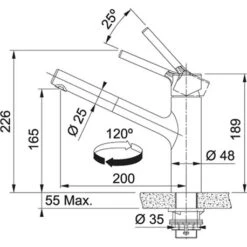 Franke Mitigeur Cuisine Taros Neo Douchette Monojet Inox 750370 11 Franke Mitigeur Cuisine Taros Neo Douchette Monojet Inox 750370 -Franke taros neo 750370 douchette monojet 1