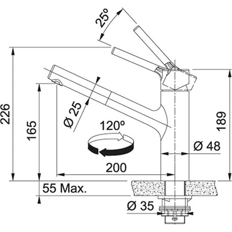 Franke Mitigeur Cuisine Taros Neo Douchette Monojet Inox 750370 4 Franke Mitigeur Cuisine Taros Neo Douchette Monojet Inox 750370 – Image 2